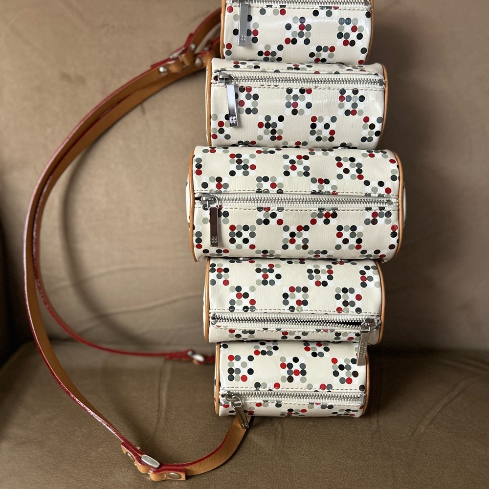 Burberry Blue Label Polka Dot
Pattern Transformation Backpack PVC Leather